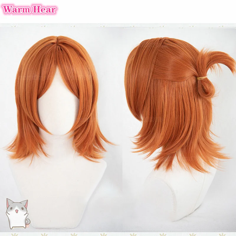 Game  ES Cosplay 2wink Aoi Hinata Aoi Yuta Cosplay Wig Short Heat Resistant Hair Halloween Party Wigs + Wig Cap