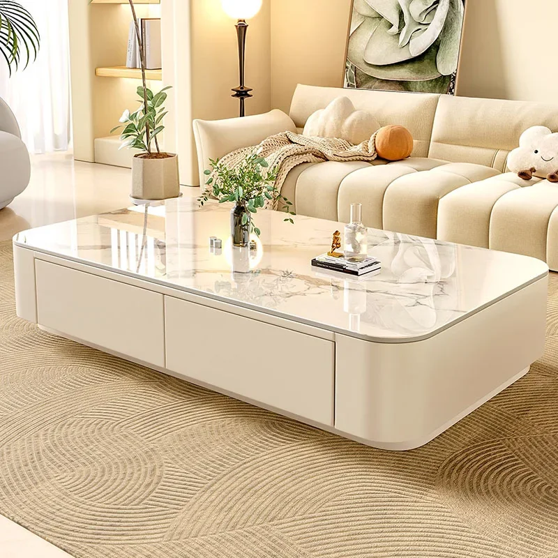 

Board Apartment Coffee Table Room Drawer Luxury Drawer Coffee Table Designer White Mesas De Centro Para Sala Home Furniture