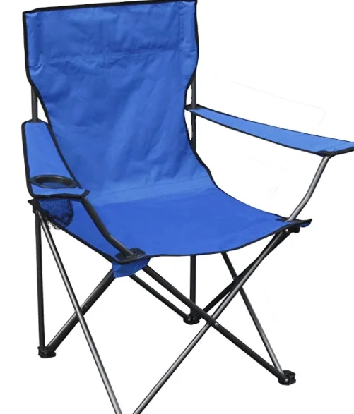 

Outdoor camping beach chair quik chair portable folding chair with armrest cup holder and carry and storage bag