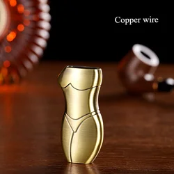 Rare Vintage Metal Lighter Case Cover Holder for BIC Large Lighters BIC J6 Full Size Light Sexy Girl