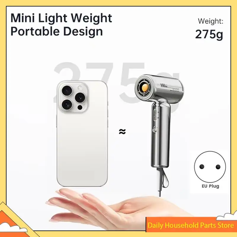 【Great Sale】Hair Dryer Quick Drying Hair Dryer Essential For Children's Dormitory Travel Hair Dryer EU Plug