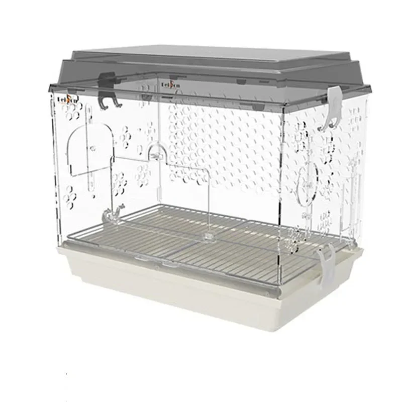 

Acrylic Prefabricated Bird Cages Clear Bag Stand Toys Budgie Outdoor Feeder Carrier Bird Cages Bed Accesorios Aves Pet Products