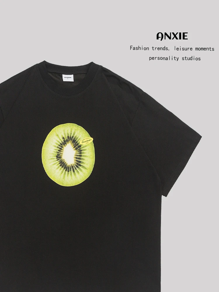 

ANXIE Cool Brand Women's Men's ort Sve T-irt High Street Sensation Sunscreen Lightweight round Ne Top