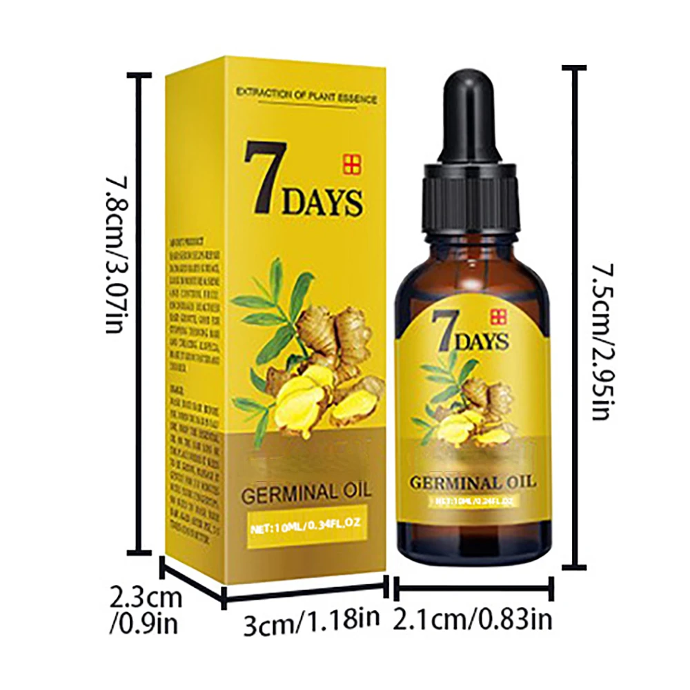 Fast Hair Growth Men Women Ginger Growth Hair Oil Treatment Anti Hair Loss Scalp Treatment Serum Products Beauty Healthwholesale - view 6