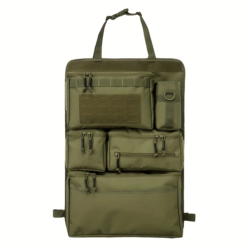 Multifunktionaler Gepäck-Organizer und Aufbewahrungstasche, taktische Aufbewahrungstasche für Autositze, hängende Rücksitztasche