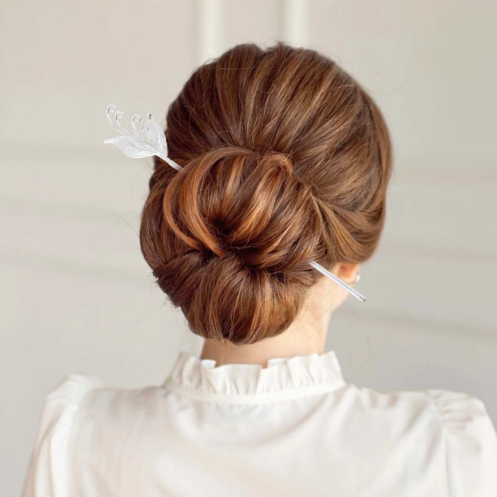 

2pcs Headdress Casual Copper Chopstick Bun Stick Decor Girls Accessories Durable Quality Hair Chopstick Hair Tools