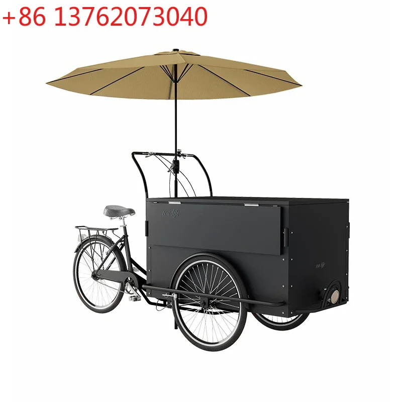 Scenic food mobile dining car stall night market shopping mall snack car outdoor solid wood grain car customization