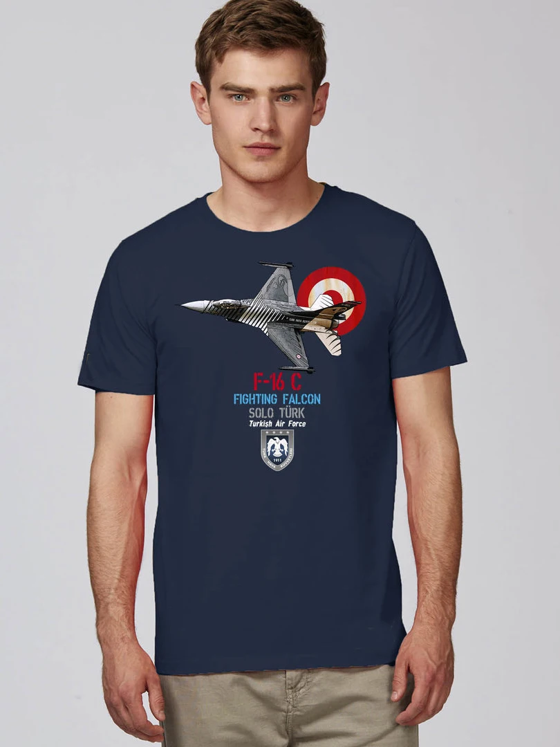 Turkish Air Force F-16 Fighting Falcon Fighter Aircraft T Shirt New 100% Cotton Short Sleeve O-Neck T-shirt Casual Mens Top