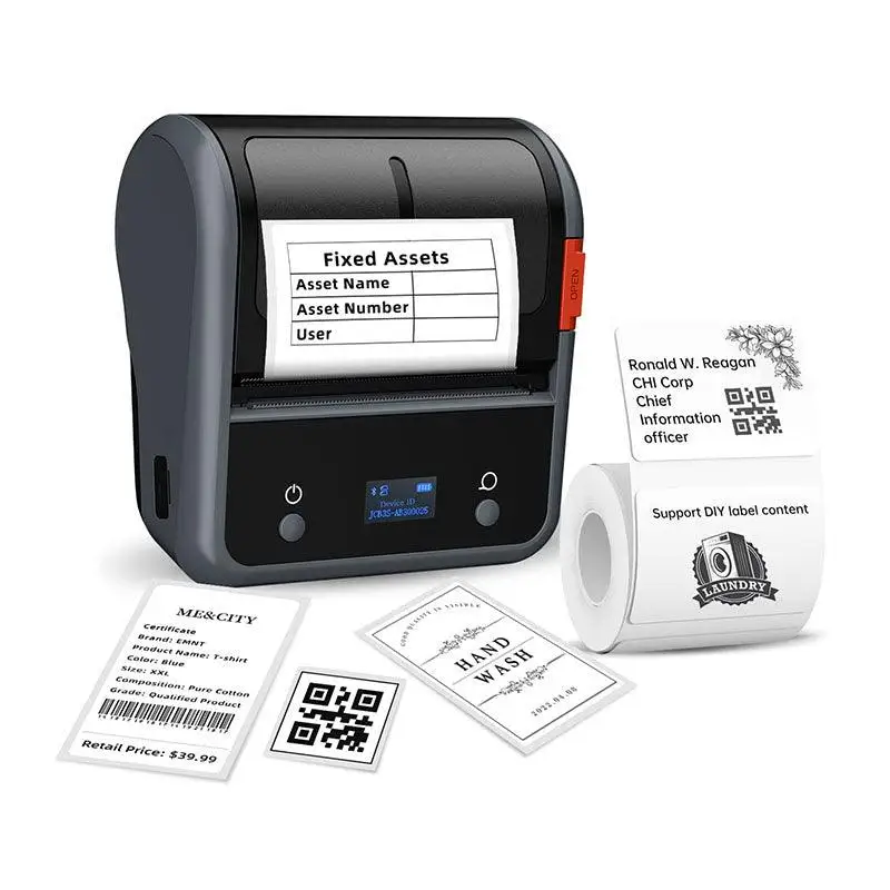 NIIMBOT 3-inch 75mm Supermarket Shopping Mall Fruit Snack Market Hang Tag Price Thermal Label Printer