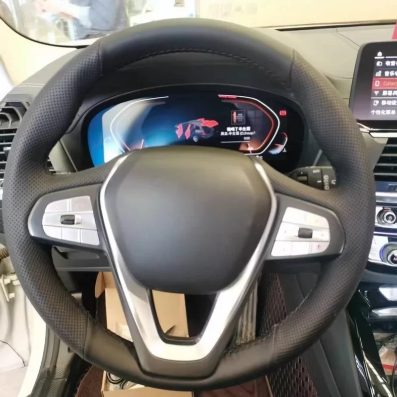 

Hand-Sewn Microfiber Leather Car Steering Wheel 6 Series 4 Series 3Series X3 Accessories Steering Wheel Cover For BMW 5 Series