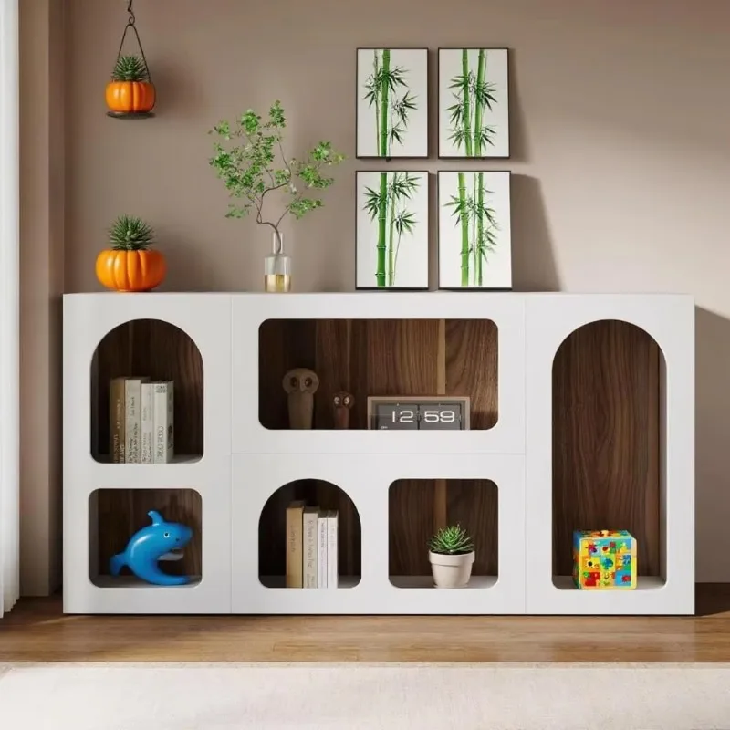 Superfície do console em madeira maciça fácil de instalar