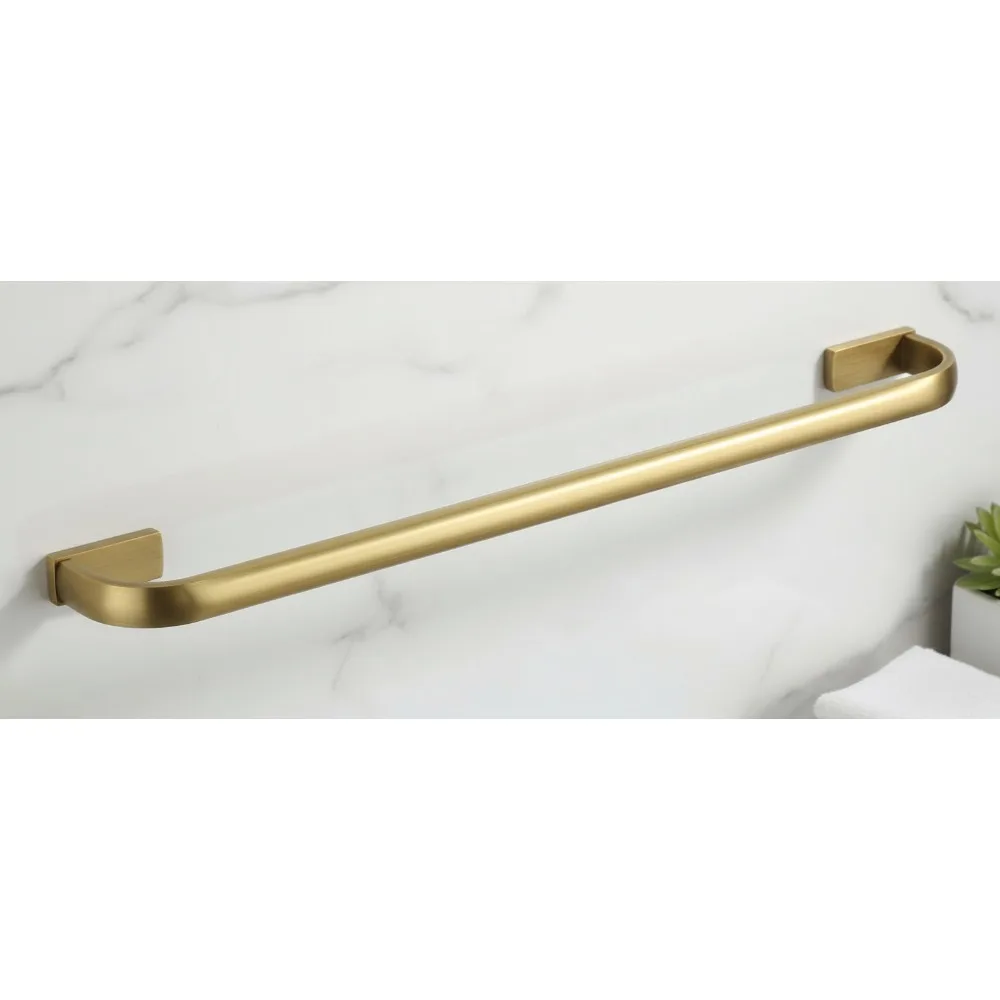 

Антикварная латунная вешалка для полотенец, однослойный настенный держатель для ванной комнаты из матовой бронзы 57 см