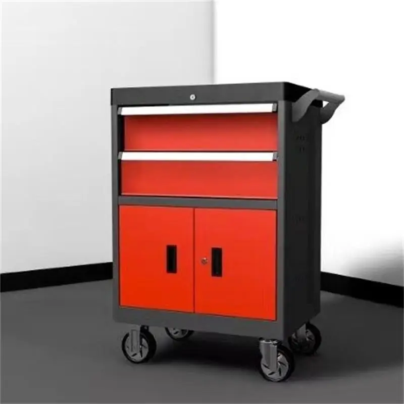 Drawer type opposite door multi-function tool cart Double door tool cabinet Auto maintenance Auto repair workshop trolley