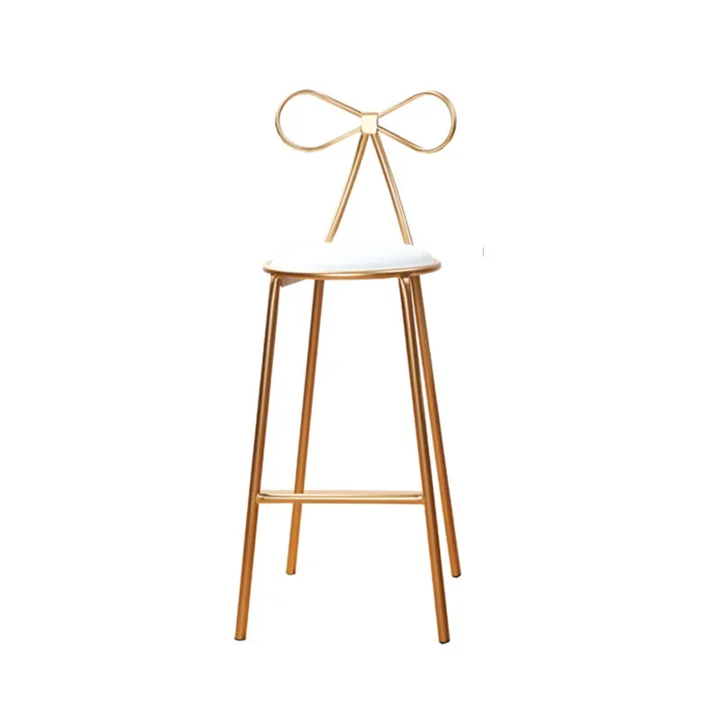 Iron Bar Chair Back Chair Cafe Milk Tea Shop High Stool Leisure Bar American Bar