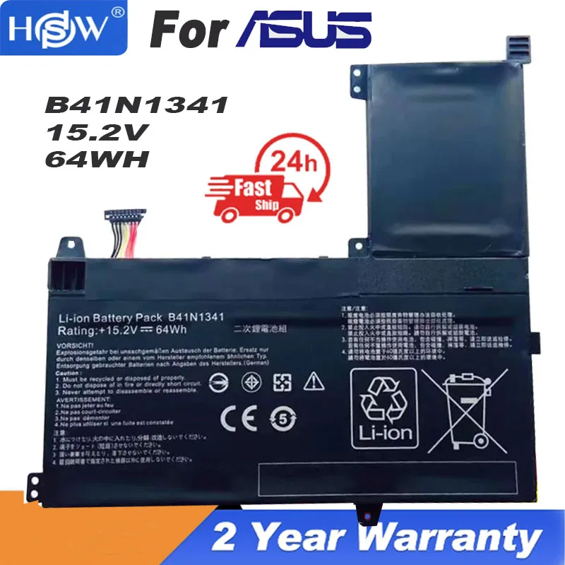 

B41N1341 Laptop Battery For Asus Q502 Q502LA Q502LA-BBI5T12 Q502LA-BBI5T14 Q502LA-BBI5 Series 15.2V 64Wh