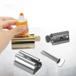 1pc Stainless Steel Wringer Roller Rotate Dispenser for Ointments Cosmetics Bathroom Accessories Toothpaste Squeezer Tube Roller