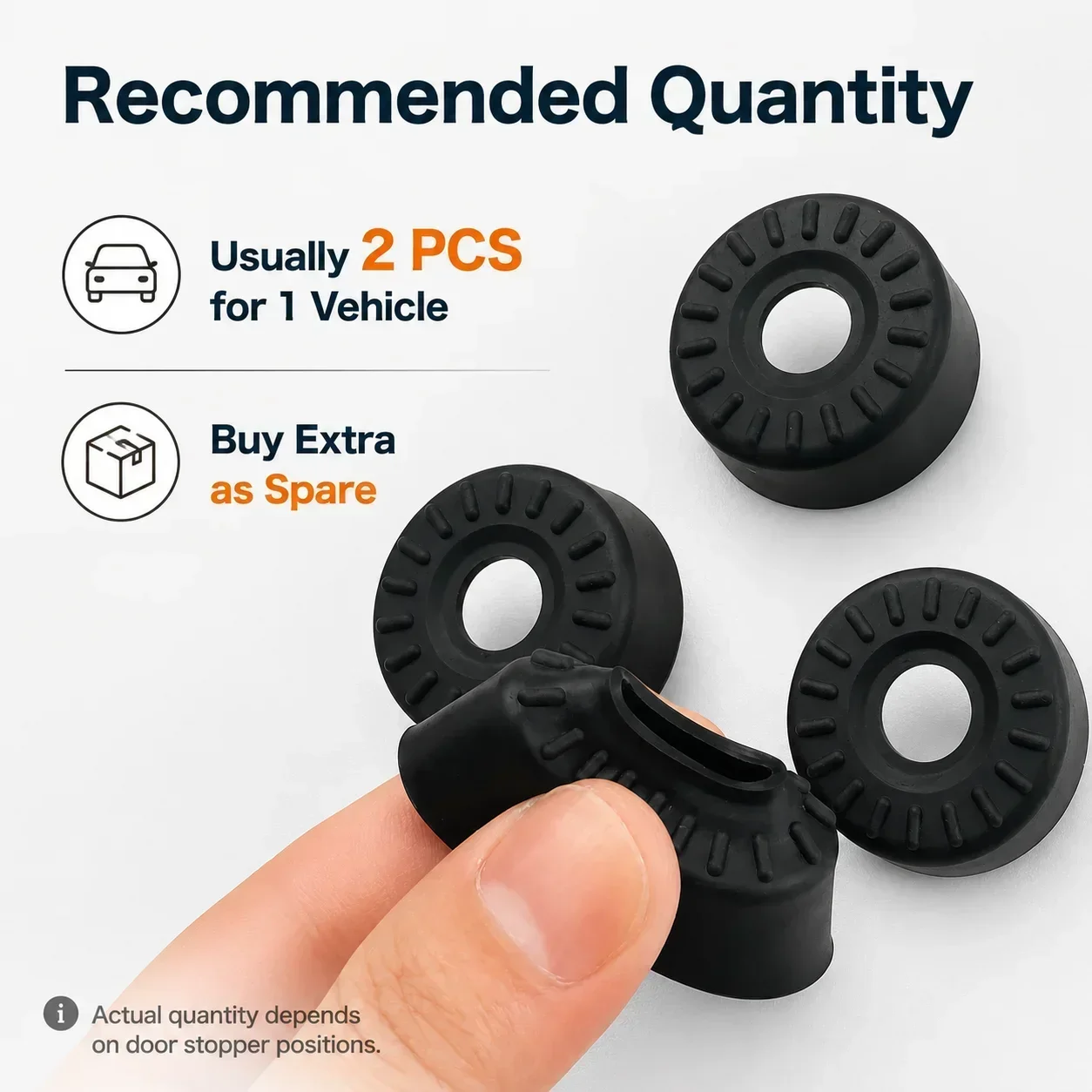 Car Door Stop Washer Is Suitable for Alphard/elfre 20/30/40 Series Silicone Shock Absorber Pads Anti Rattle Buffer