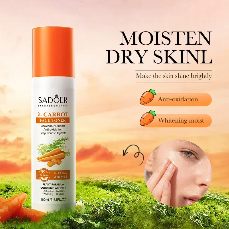 

Sadoer β Carrot Facial Toner Anti Oxidation Deep Nourishing Moisturizing Vitamin Face Toner Hydrating Beauty Skin Care Products