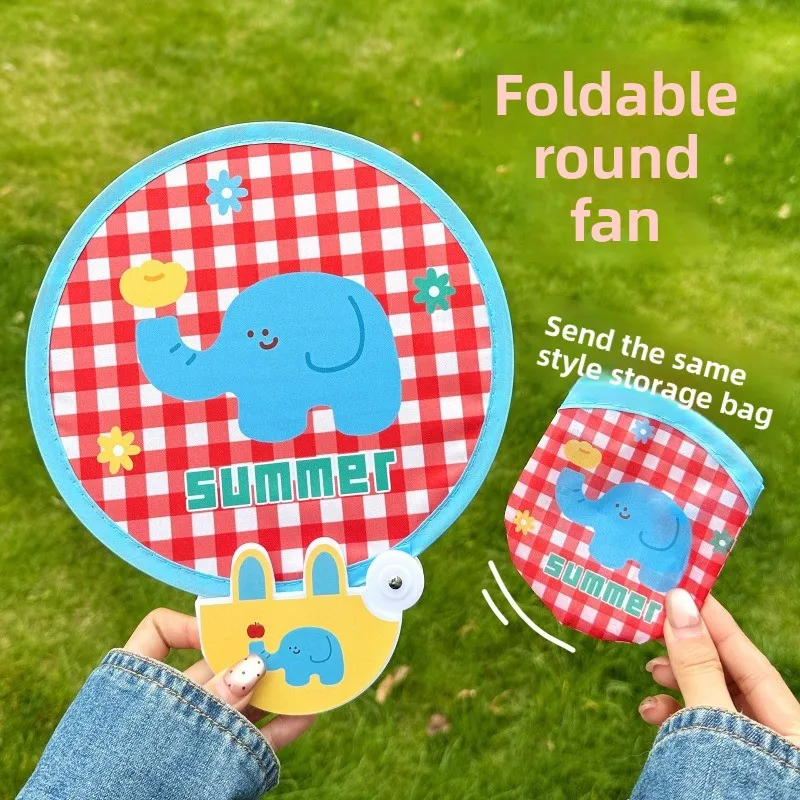 1/6 Stück niedlicher Mini-Faltventilator mit Fotoreflektor, erfrischender runder Handventilator für den Außenbereich
