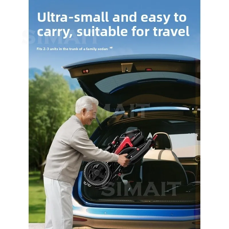 New Electric Wheelchair, Intelligent Automatic, Lightweight and Small Folding, Scooter for The Elderly