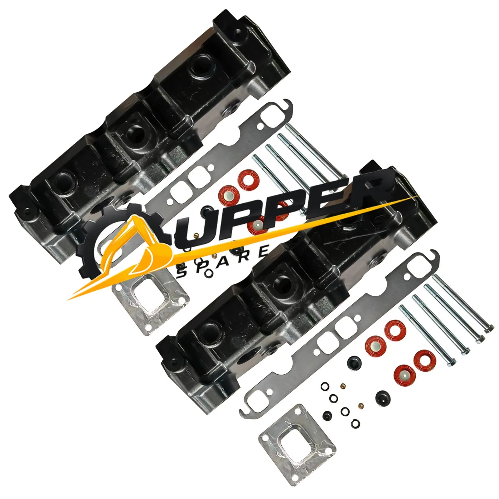 2X Marine Dry Joint Manifold For Mercruiser GM 5.0/5.7L 350 305 377 383 2002-