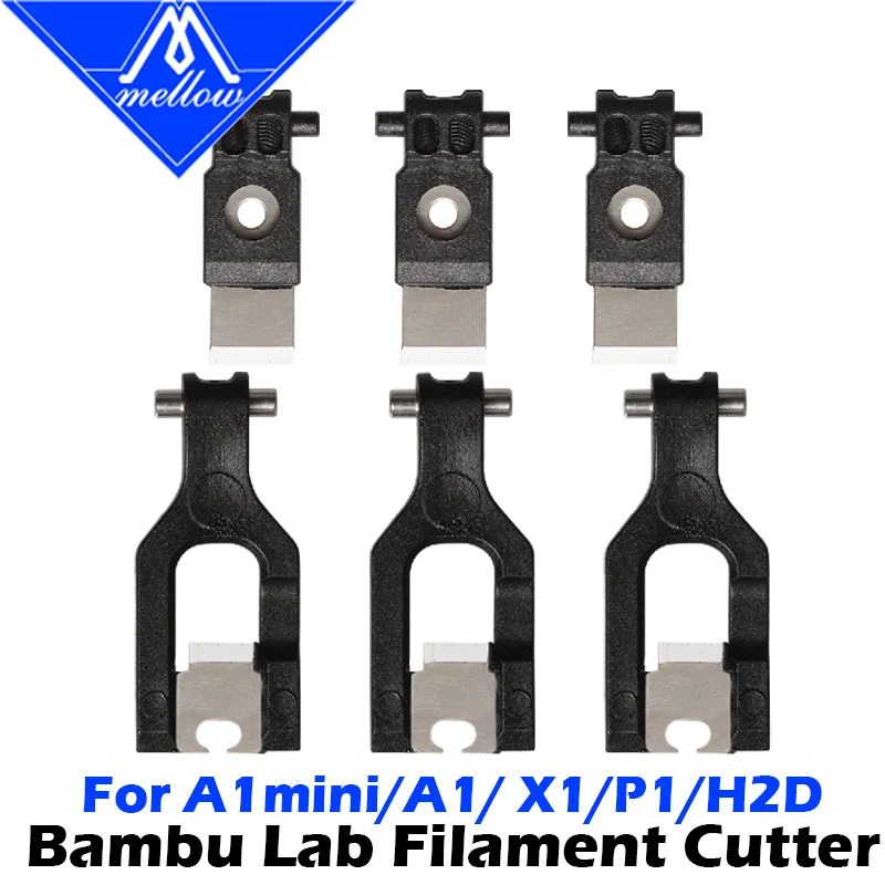 

Mellow SK5 Steel Filament Cutter Blade for Bambu Lab H2D H2S H2C P1S P1P X1C X1E A1 A1 Mini 3D Printer Replacement Parts