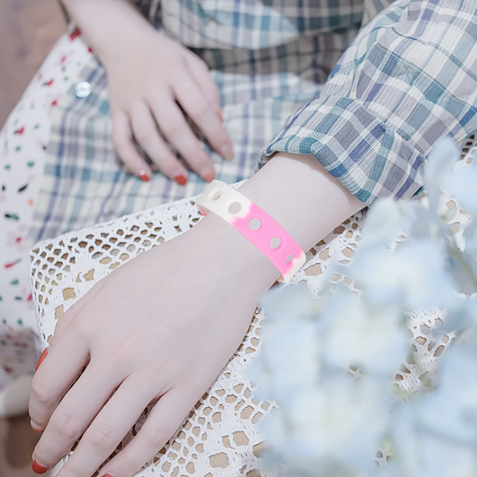 10Pcs Colorful Silicone Bracelets Adjustable Kids Wristband Creative DIY Decorative Party Favor Accessories Silicone Bracelet