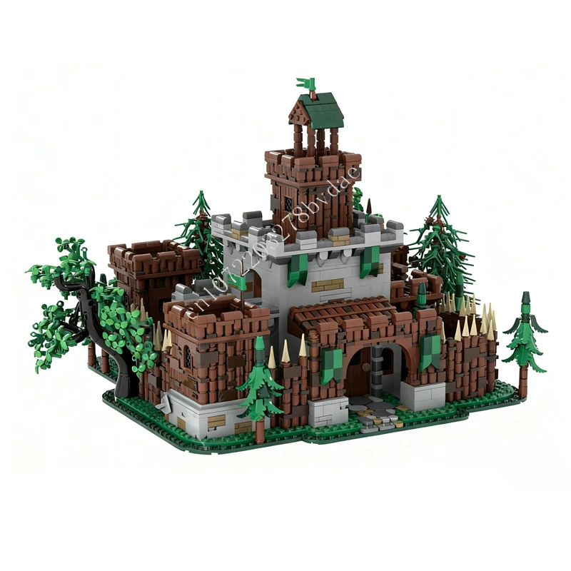 

3822 шт. MOC средневековый замок-головоломка лесного замка, сборочный набор, игрушка на Рождество, праздник, друзья, игрушки, подарок для детей в возрасте