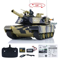 Heng Long M1A2 3816-2 1/24 RC Tank Abrams 2.4G Toys Zdalnie sterowany czołg bojowy Model pojazdu dla chłopców Prezenty TH23394