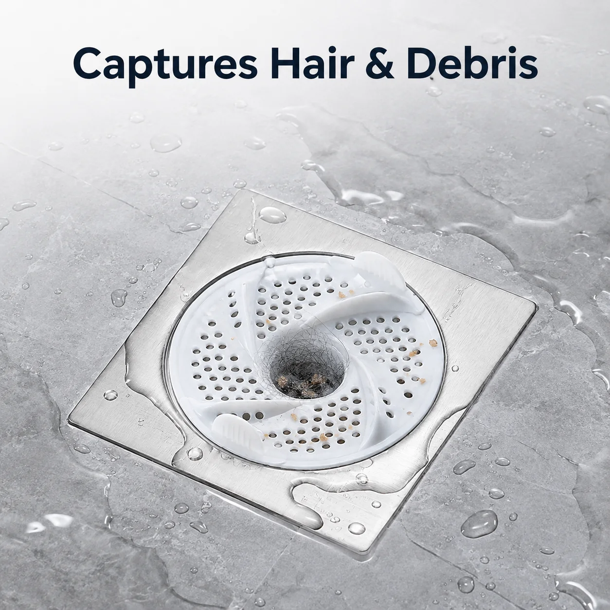 Floor Drain Hair Catcher Filter Anti Clog Strainer Removable Bathroom Shower Drain Cover Hair Debris Trap Easy Clean