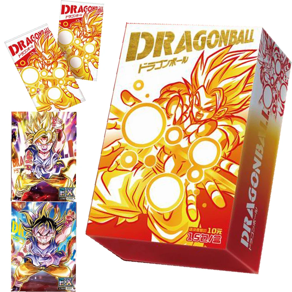 

Genuine Dragon Ball Cards Collection for Children Exquisite Limited Edition of Backlight Gold Fragments Cards Toys Friends Gifts