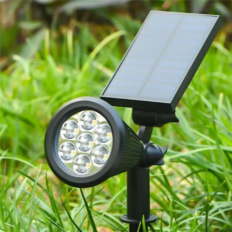 A02M-Solar Lamp Outdoor Lights Changing Ground Gardening Garden Light Waterproof Landscape Spotlights Garden Decoration, Durable