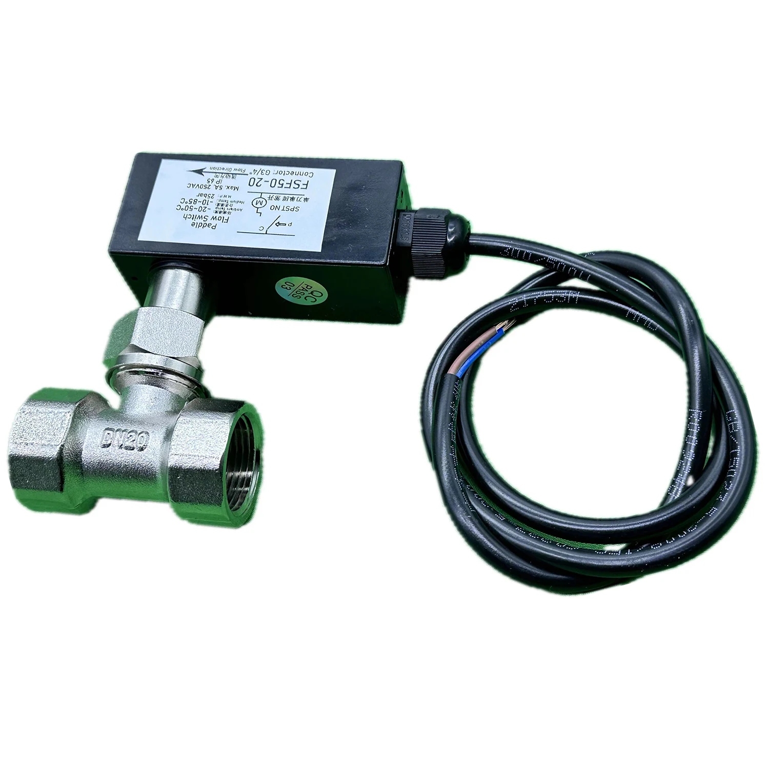 Der Durchfluss schalter dn20 (g3/4 ") überwacht die Änderungen des Heißwasser durchflusses in der Wärmepumpe, um zu vermeiden, dass in der Wärmepumpe ein übermäßiger Abgabe druck auftritt