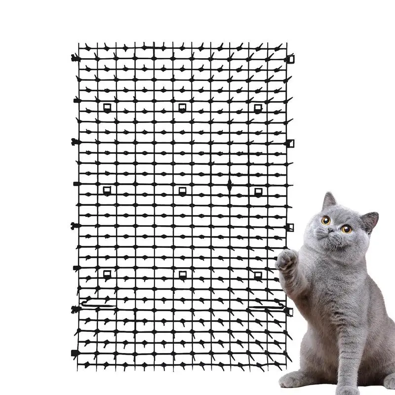 

Indoor Cat Spikes Rectangle Cat Digging Stopper To Stop Cat Prickle Strips 10pcs Cat Scat Mats For Cats Small Animals Outdoor &