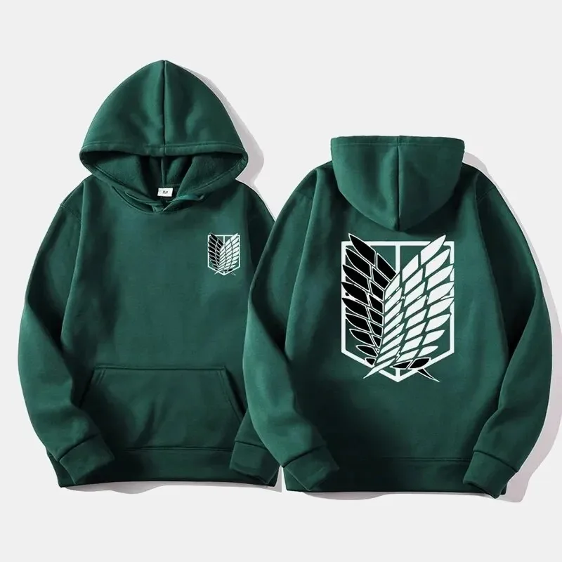 Attack on Titan Men\'s Hoodie Anime Hoodies Men Women Streetwear Pullover Harajuku Shingeki no Kyojin Hoodies Sweatshirt Clothes