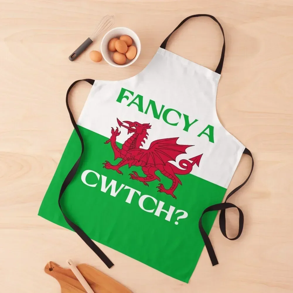 

Fancy A Cwtch Apron custom women's kitchen Women Kitchen Apron