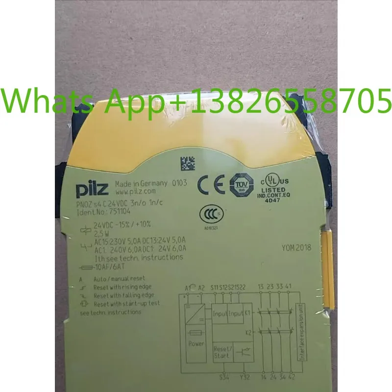 German Pilz PILZ safety relay PNOZ S4 model 751104 brand new in stock