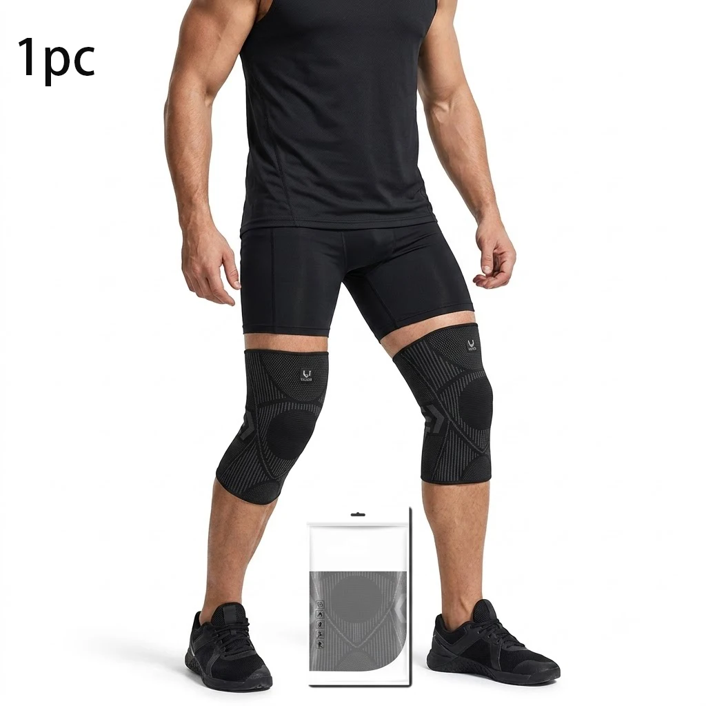 1 pcSports Knee Support Brace Wraps Compression Sleeve Stabilizer for Arthritis Meniscus Patella Protector Running