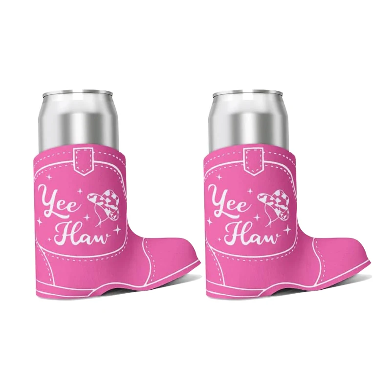 Cute Boot Drink Holders 2pc set, Bachelorette Party Drink Covers for party Insulated Drink Holders Cowgirl Party Decorations