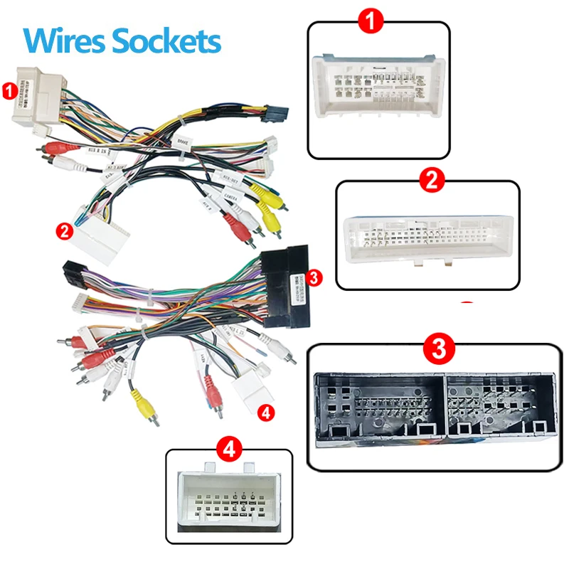 Android Car radio Canbus Box Decoder For HYUNDAI AZERA KIA CADENZA K7 16 pin Stereo Wiring Harness Plug Power Cable Adapter