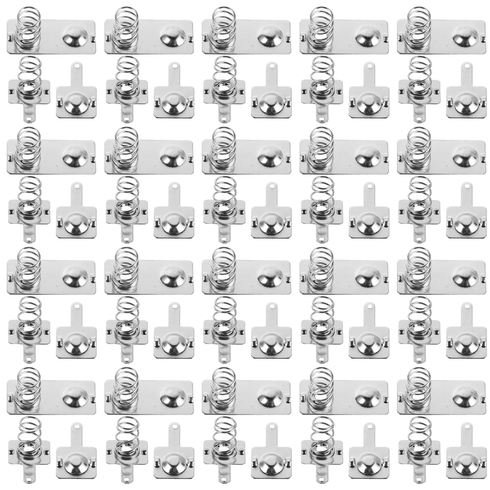 20Sets Aaa Battery Spring Contact Plate Replacement for Battery Compartment DIY Metal Terminal Plate High Elasticity