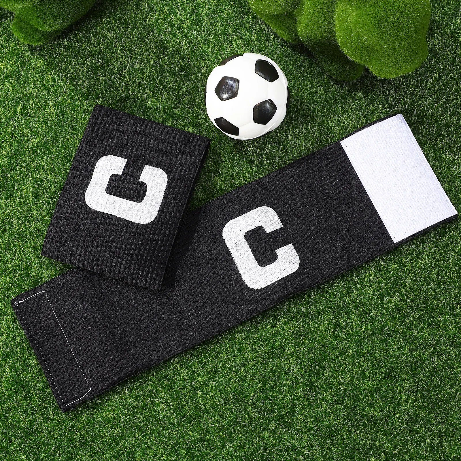 2pcs Captain Bands Soccer Adult Football Captain Armband Professional Team Leader Arm Band Elastic Sports Player Armbands view 5