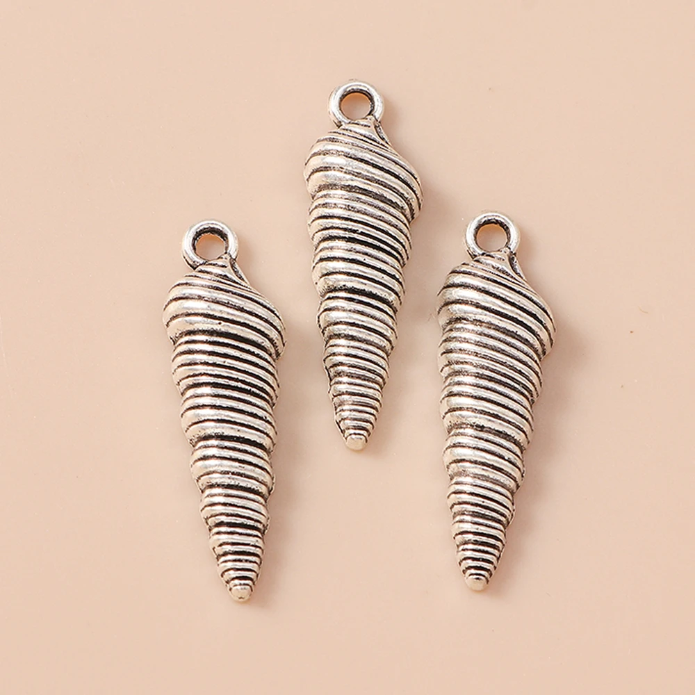 Leslie 10 Stück/Set Legierung Meereslebewesen Muschel Hummer Seestern Anhänger für Armbänder Halsketten DIY Handgemachter Schmuck Zubehör – Detail 7