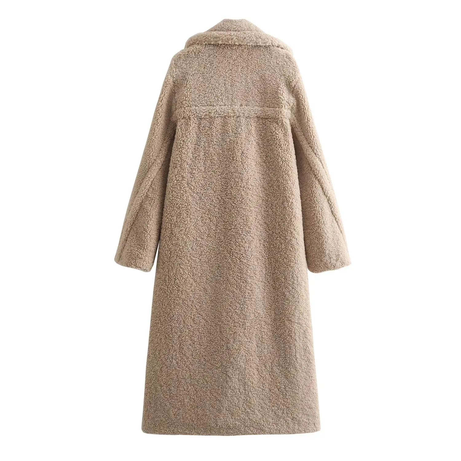 

Dave&Di New High Street Fashion Girl Coat Vintage Fleece Winter Trench Coat Women