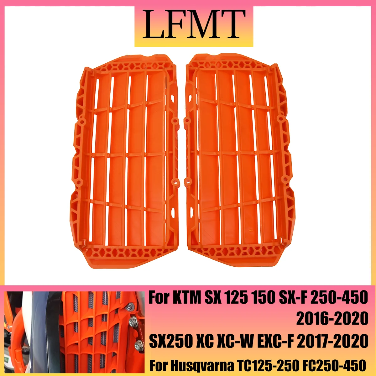 

Motorcycle Nylon Radiator Louvres Rad Guards For Husqvarna TC TE FC For KTM XC XCF XCW EXCF 125 150 250 350 450 SX SXF 2016-2020