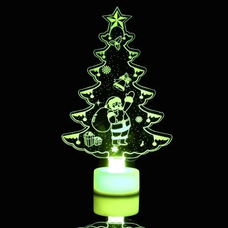 Hot Merry LED Color Changing Mini Christmas Xmas Tree Home Table Party Decor Charm Perfect Present