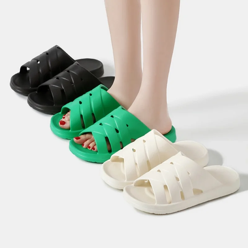 

Unisex Thick EVA Flip Flops Cloud Slides for Women Men Breathable Wear-Resistant Casual Slippers Solid Color Open Toe Sandals