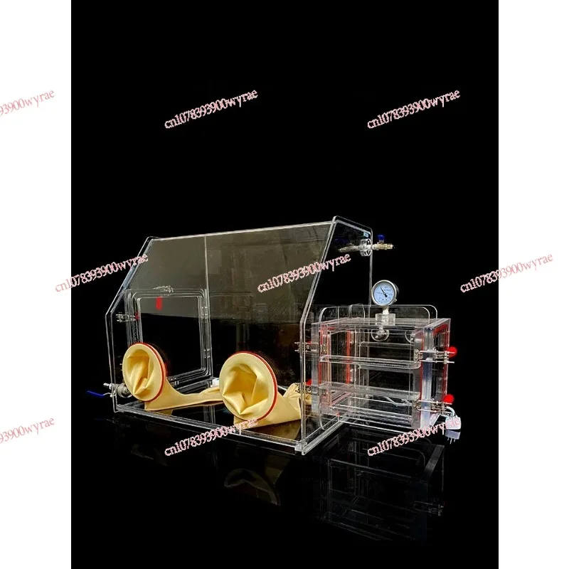 Simple Acrylic Vacuum Glove Box Dust Free Laboratory Anaerobic Inoculation Chamber Inert Gas Operation Box
