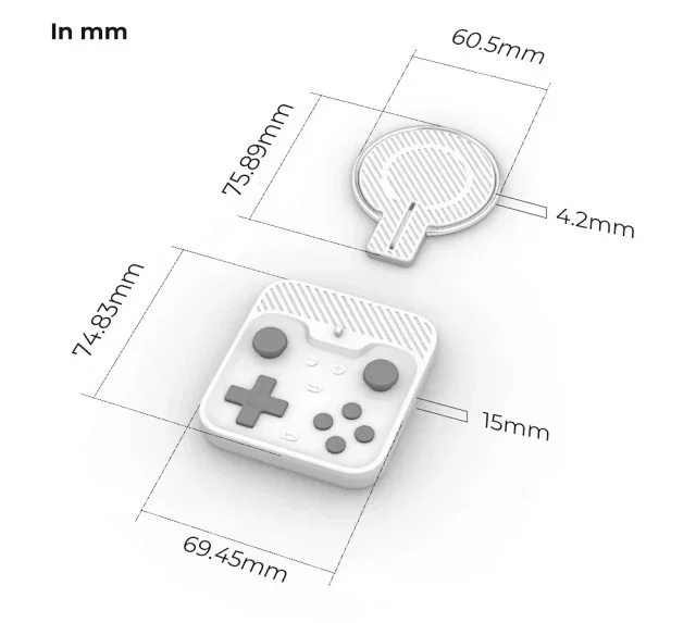Abxylute M4 スナップオン式スマホコントローラー 磁気ミニモバイル
