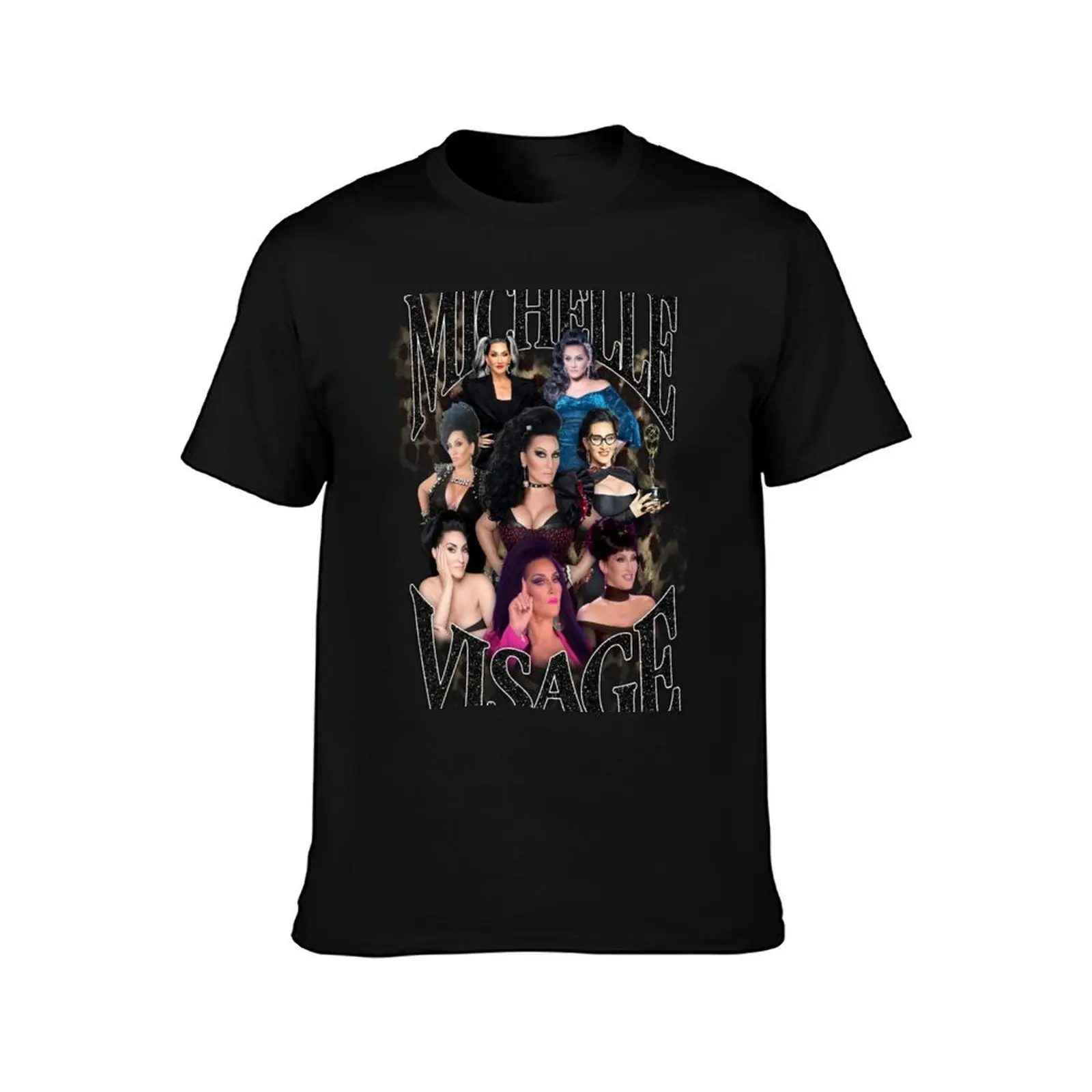 Michelle Visage (Black) T-Shirt, Summer Casual Cotton Tee, Oversized Streetwear Tops, Vintage Graphic Print, Unisex Men Women